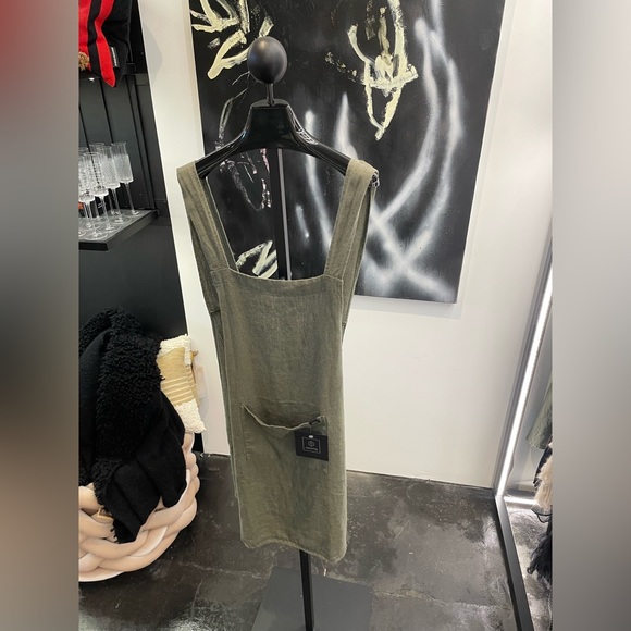 Haomy Japanese Kyoto Apron - Khaki - Picture 1 of 4